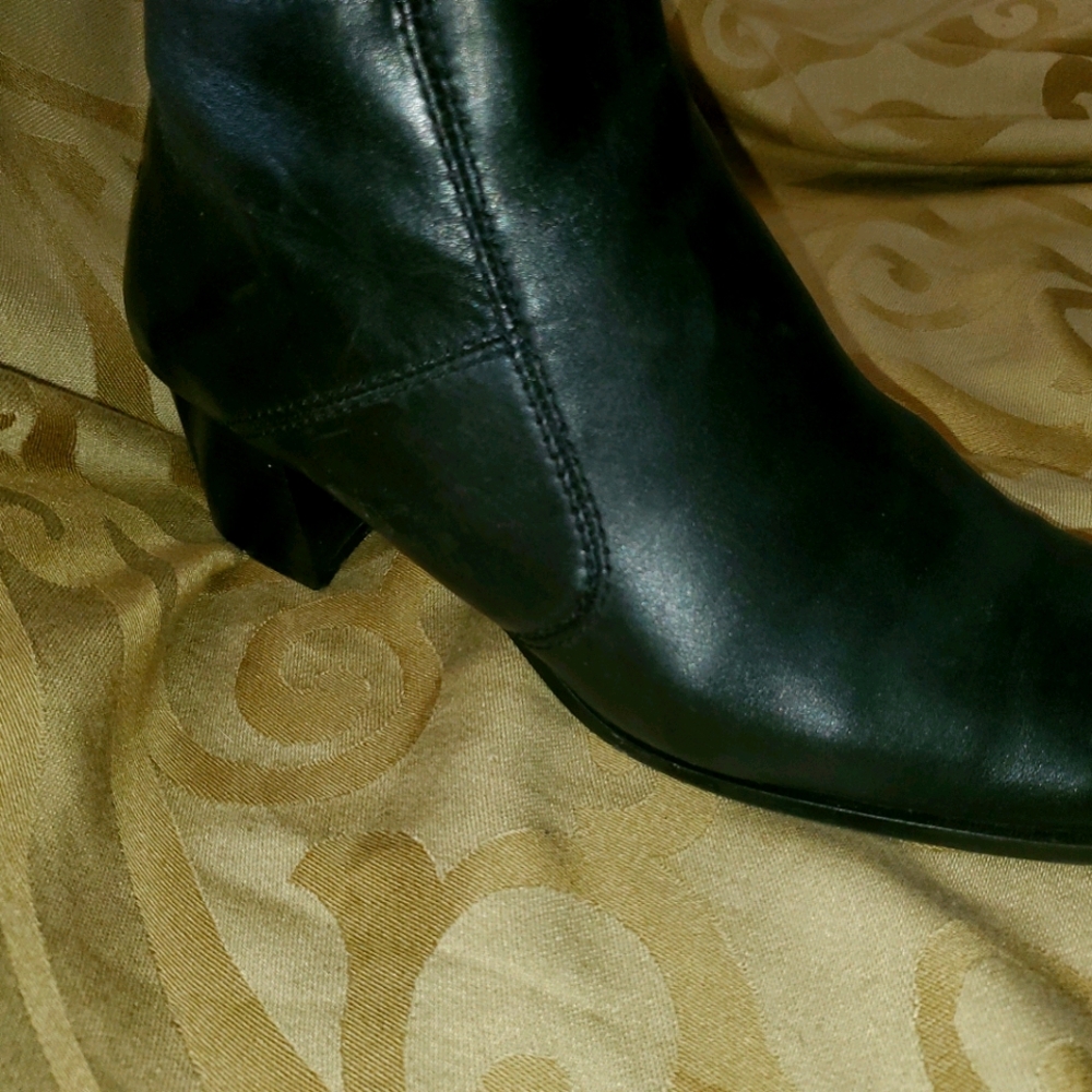 Black and Brown leather boots